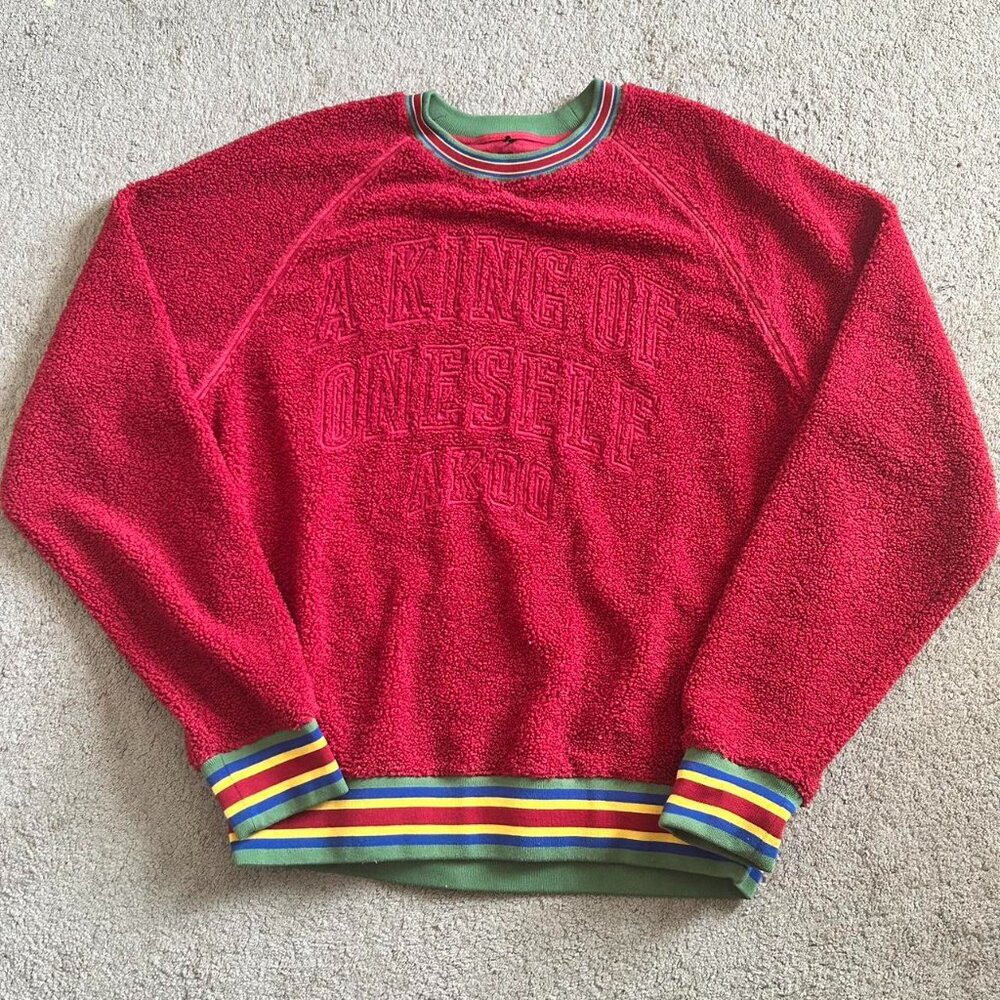 AKOO Multi Colored Teddy Chenille Crewneck